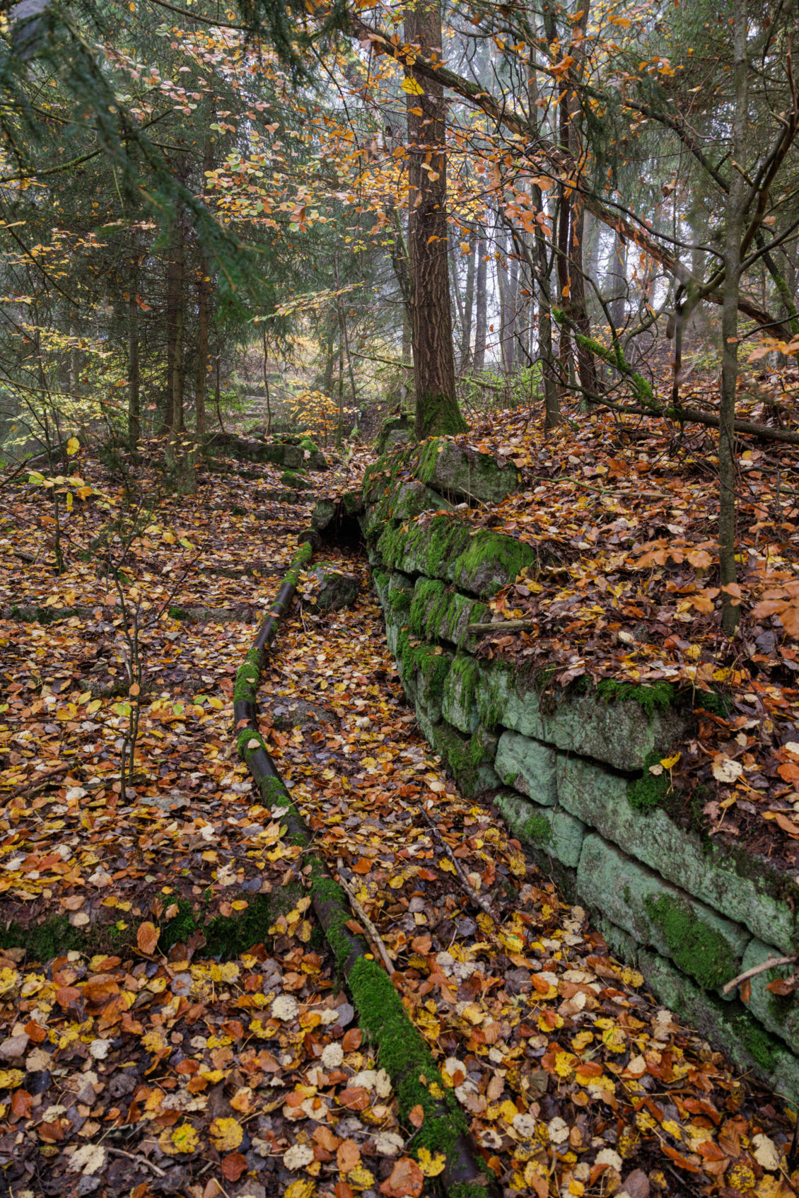 Steinbruch Treppe hochkant